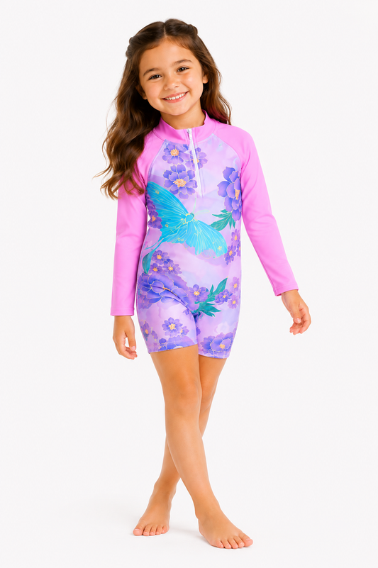 The Butterfly Garden - Long Sleeve Swimsuit
