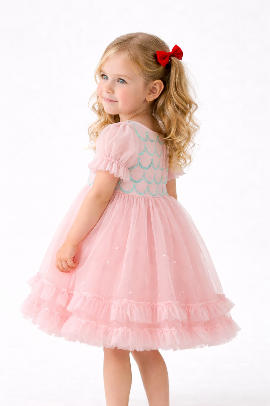 Blush Mermaid Sparkle Dress