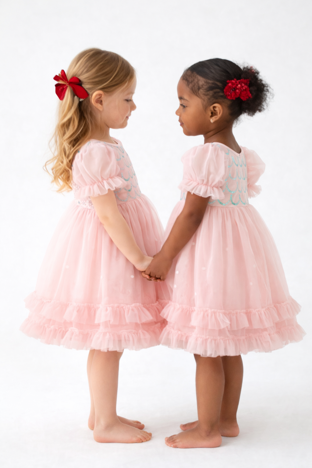 Blush Mermaid Sparkle Dress