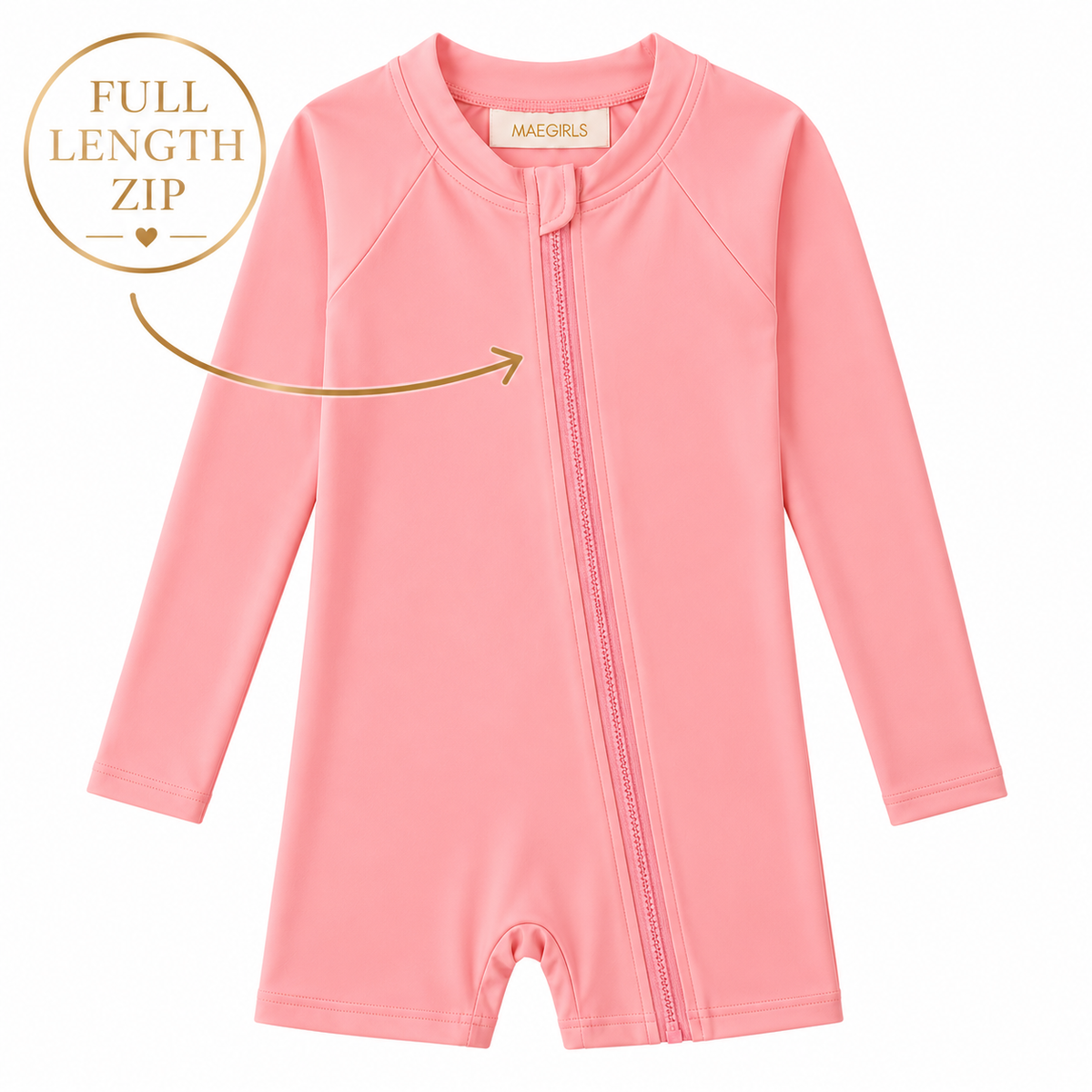 Nerissa – High Coverage Swimsuit, Long Sleeve Full-Zip