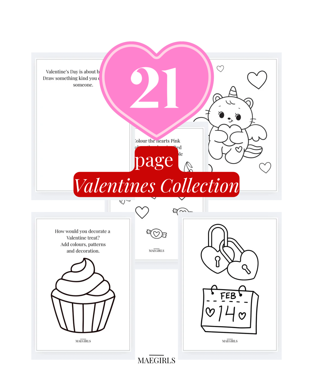 The Little Lady Valentine’s Collection (21 Pages)