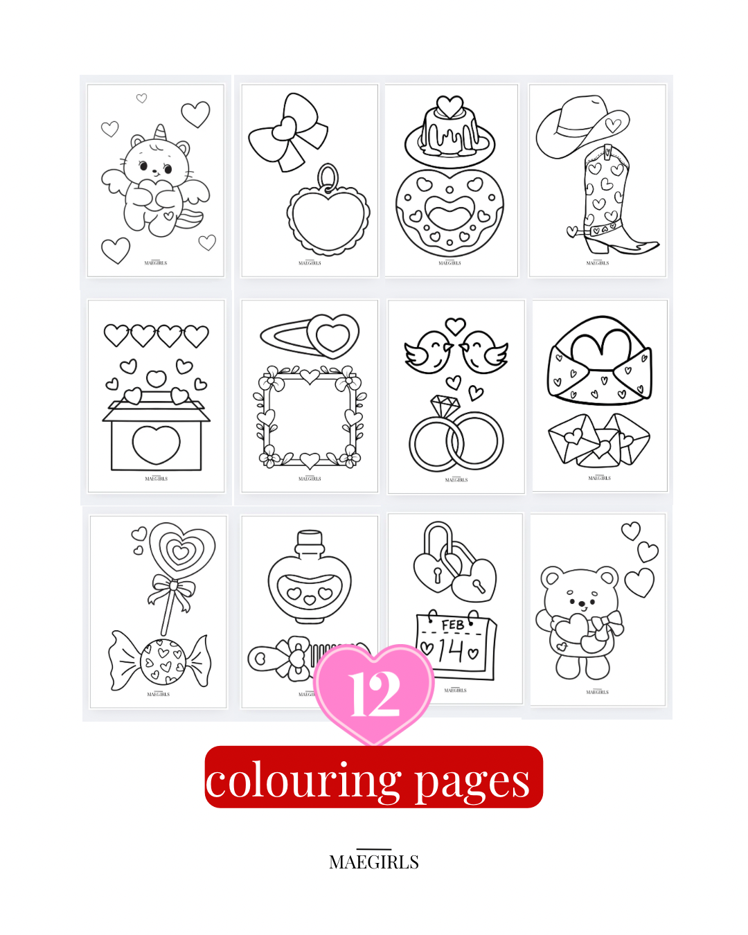 The Little Lady Valentine’s Collection (21 Pages)