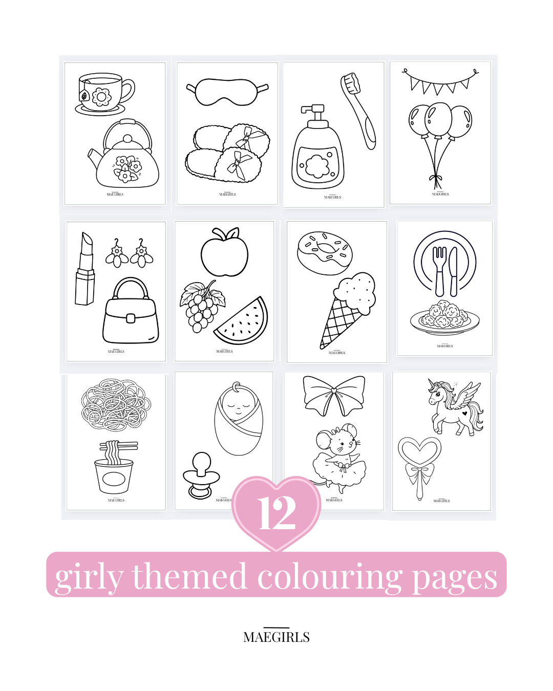 The Little Lady Colouring Collection (21 Pages)